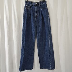 Levi’s High Loose Dark Blue Wide Leg Jeans Women’s Size 25